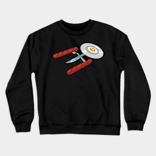 Funny BBQ Spacecraft BBQ Grill Crewneck Sweatshirt